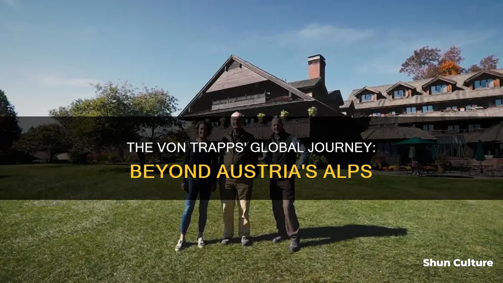 where do the von trapps go when they leave austria