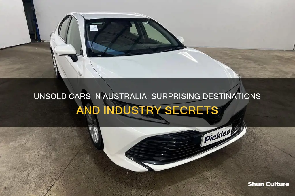 where do unsold cars go in australia
