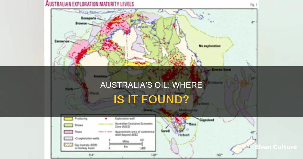 where do we find oil in australia