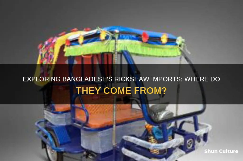 where does bangladesh buy their rikshaws