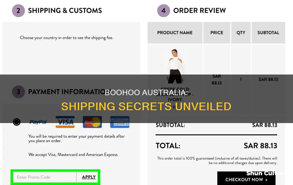 where does boohoo australia ship from