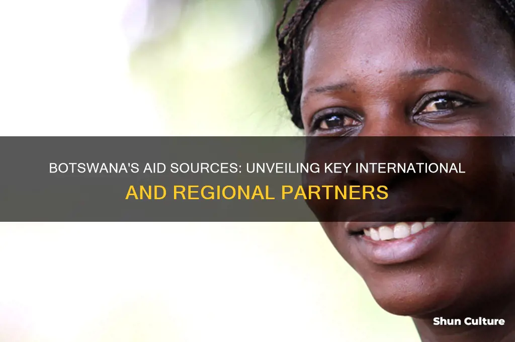 where does botswana get aid from data