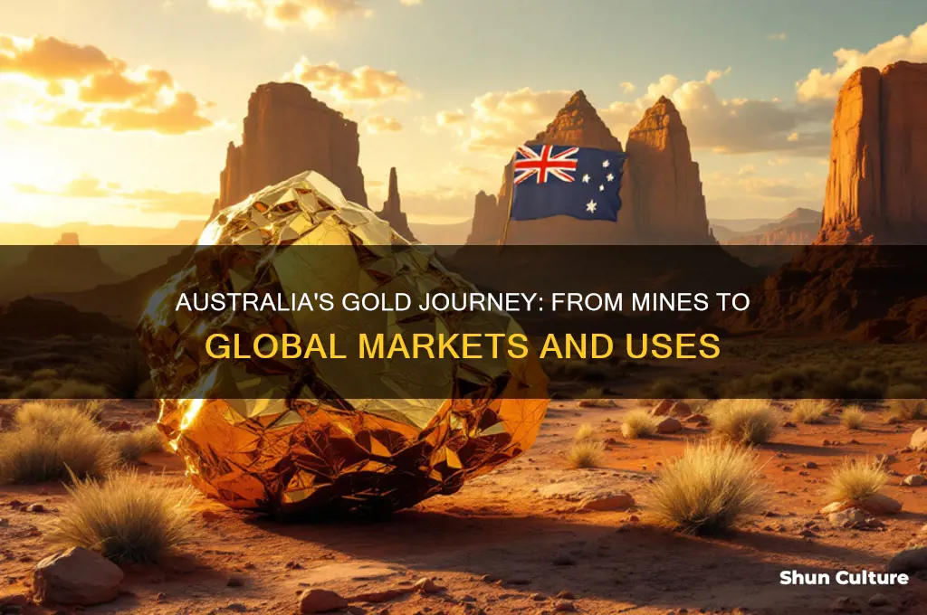 where does gold mined in australia go