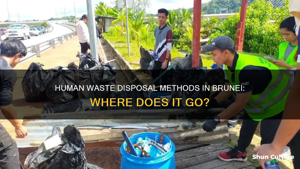 where does human waste go in brunei