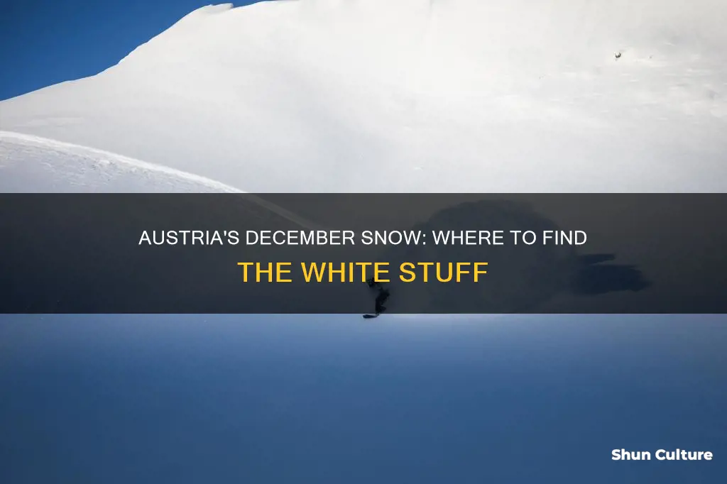 where does it snow in austria in december