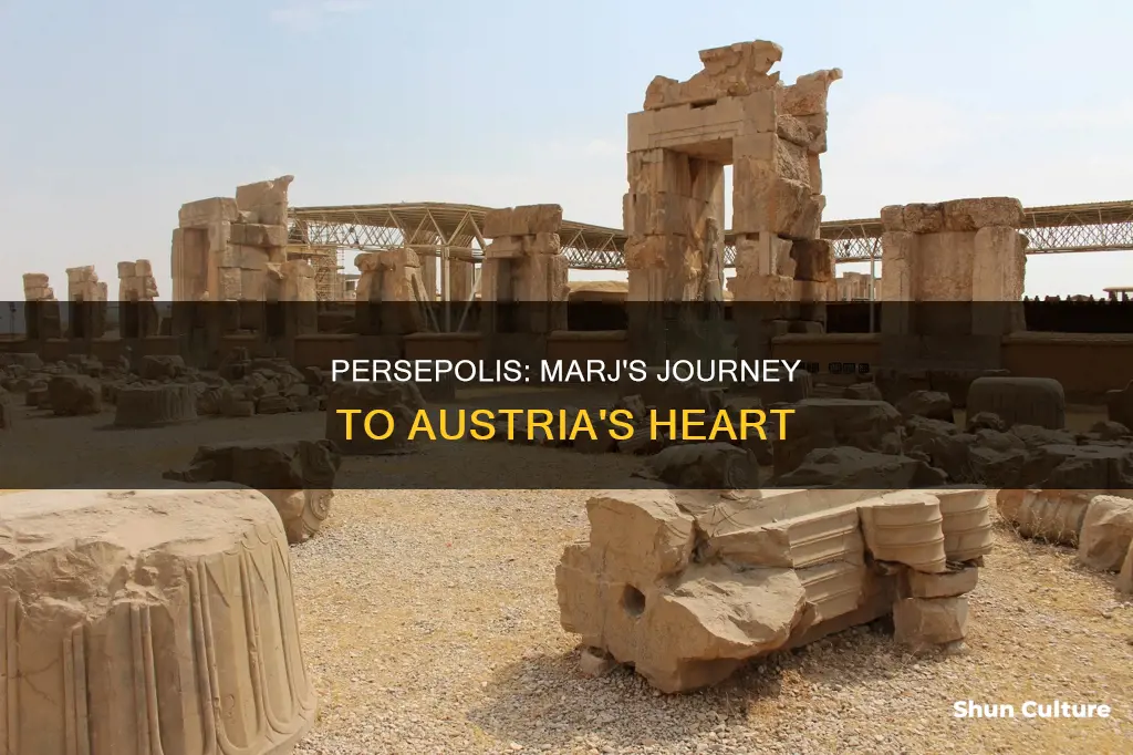 where does marj leave to in persepolis austria