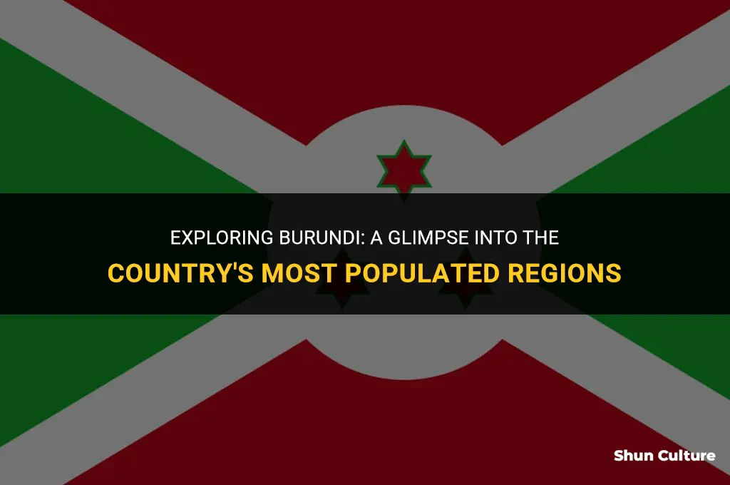 where does most of the people live in burundi map
