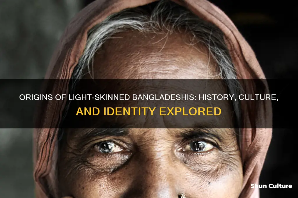 where does the light skin people of bangladesh