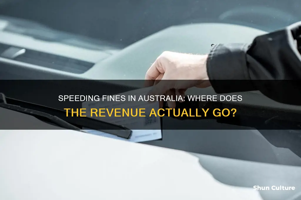 where does the money from speeding fines go in australia