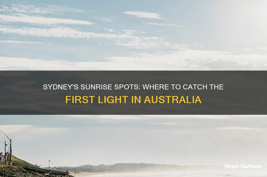 where does the sunrise in sydney australia
