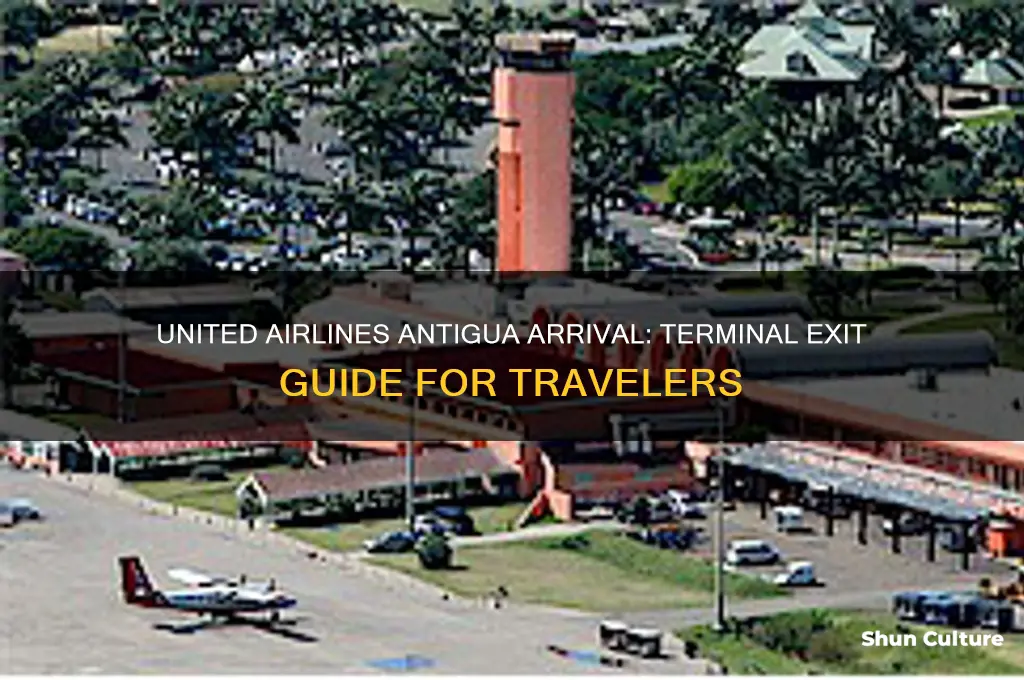 where does united flight exit in antigua