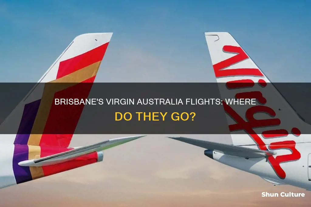 where does virgin australia fly to from brisbane