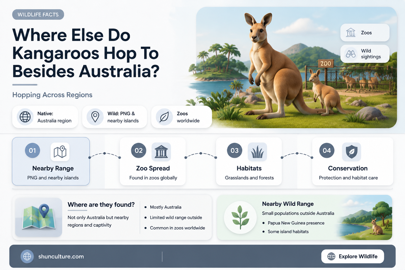are kangaroos found anywhere other than australia