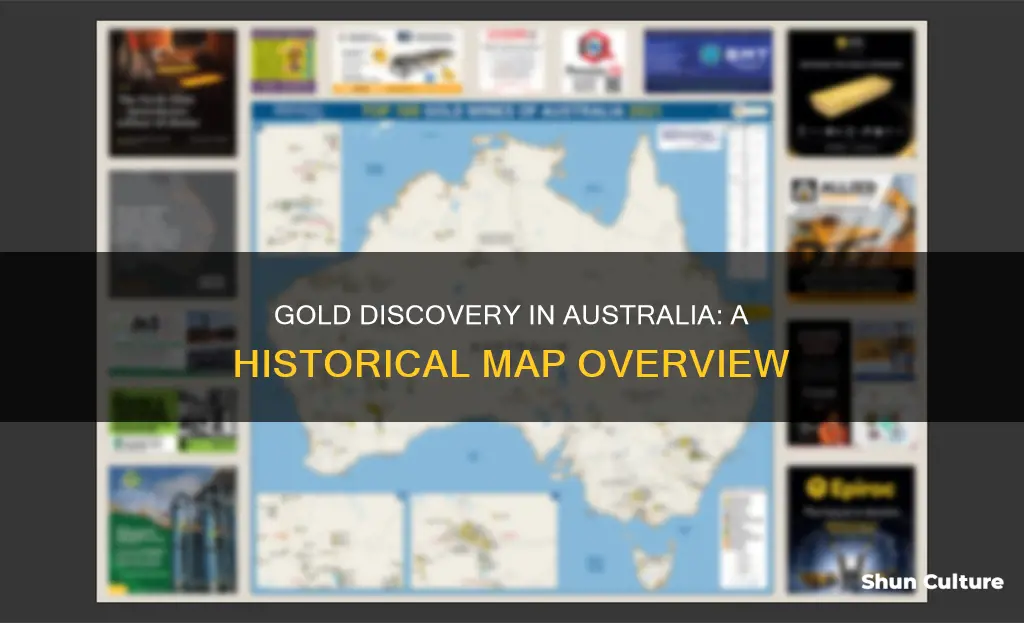 where gold was found in australia map