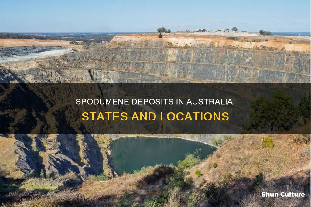 where in australia is spodumene found