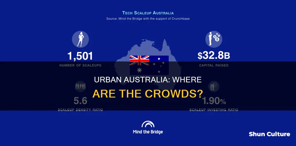 where in australia is the densest population found