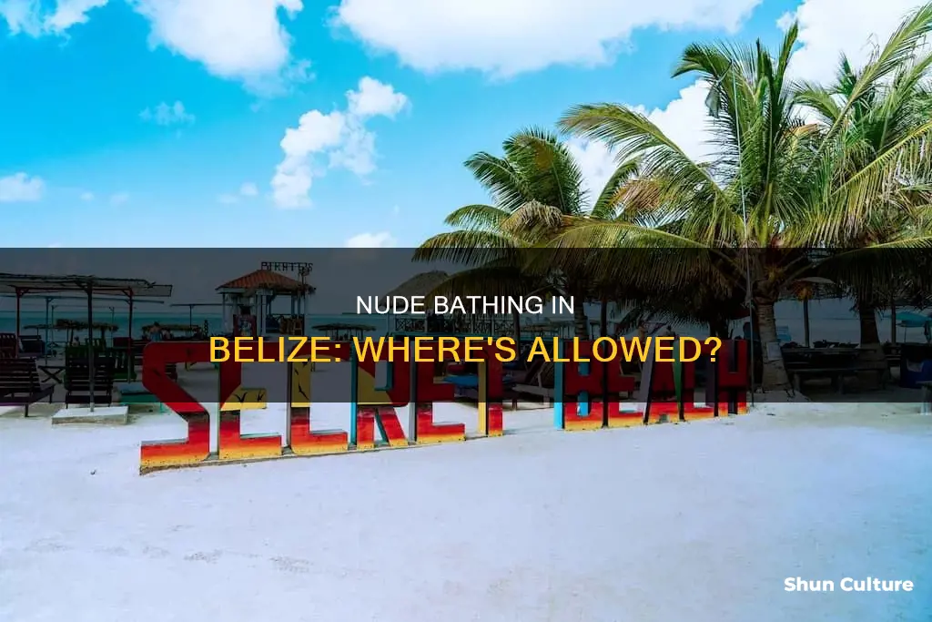 where in belize can you nude bathing