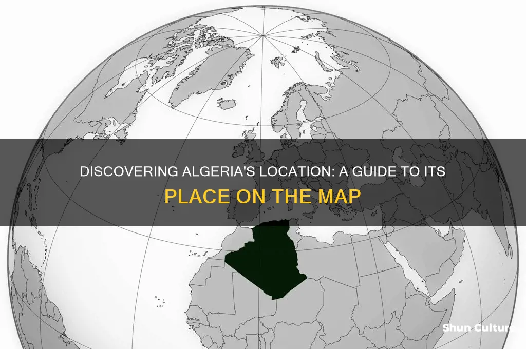 where is algeria on a map