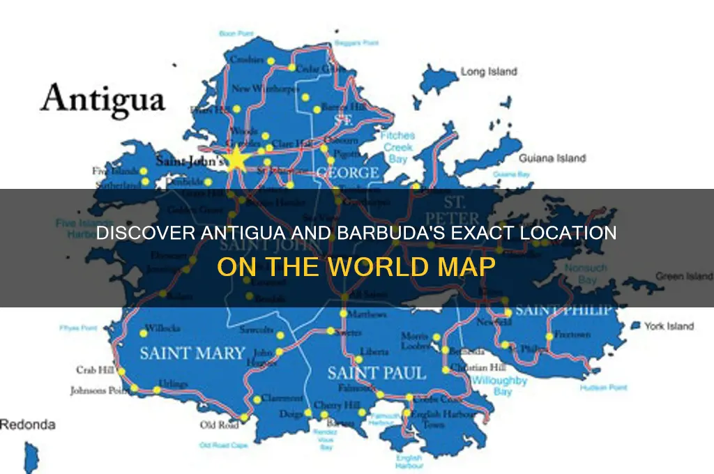 where is antigua and barbuda located in the world map