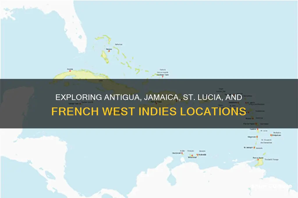 where is antigua jamaica st lucia frech west indies