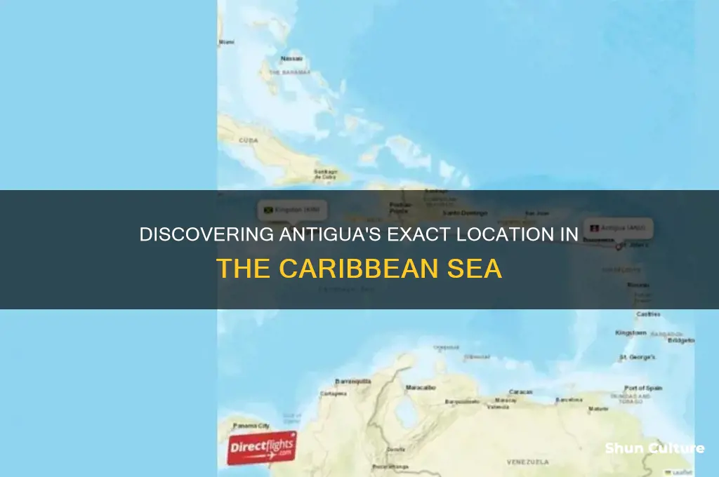 where is antigua located in the caribbean