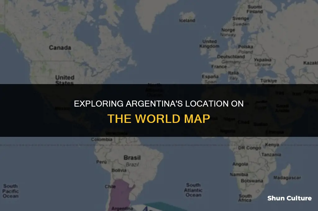 where is argentina on world map