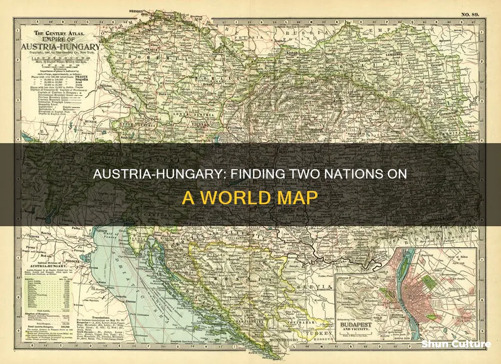 where is austria and hungary in world map