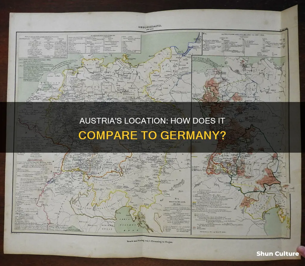 where is austria compared to germany