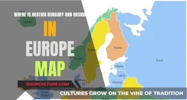 A European Map Guide: Austria, Hungary, and Bosnia's Locations