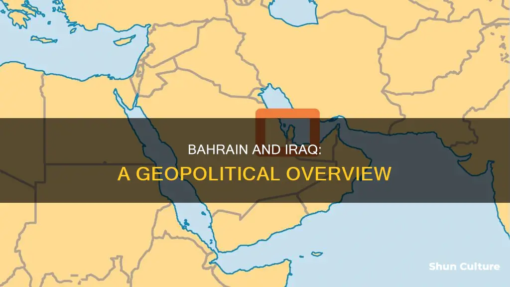 where is bahrain in relation to iraq