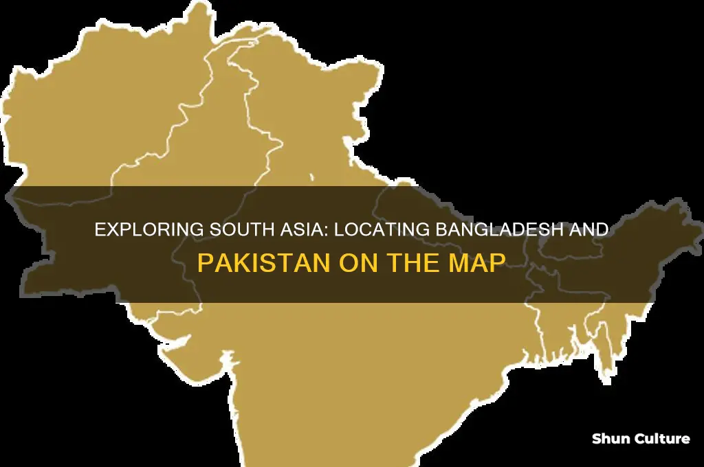 where is bangladesh and pakistan