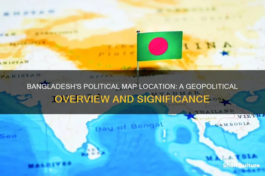 where is bangladesh in political map