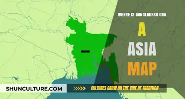 Locating Bangladesh: Its Position on the Map of Asia