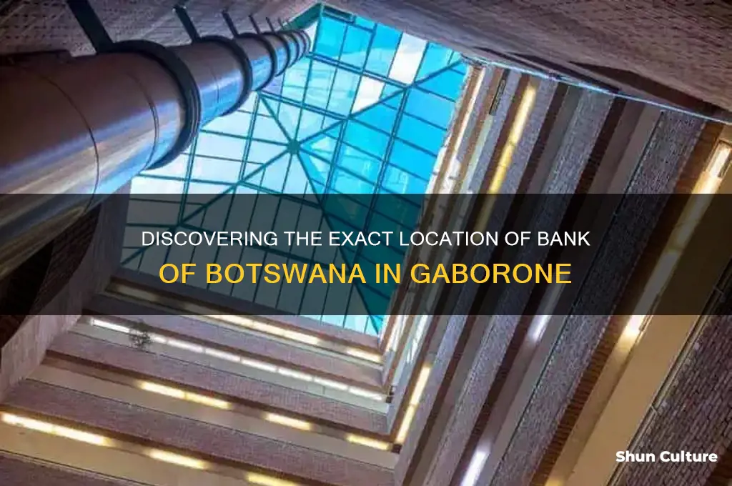 where is bank of botswana located