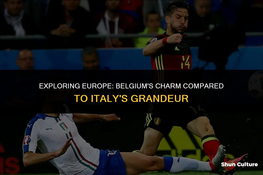 where is belgium compared to italy
