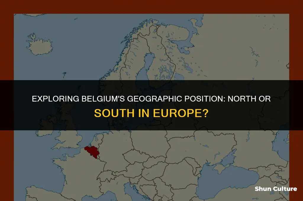 where is belgium in europe north or south