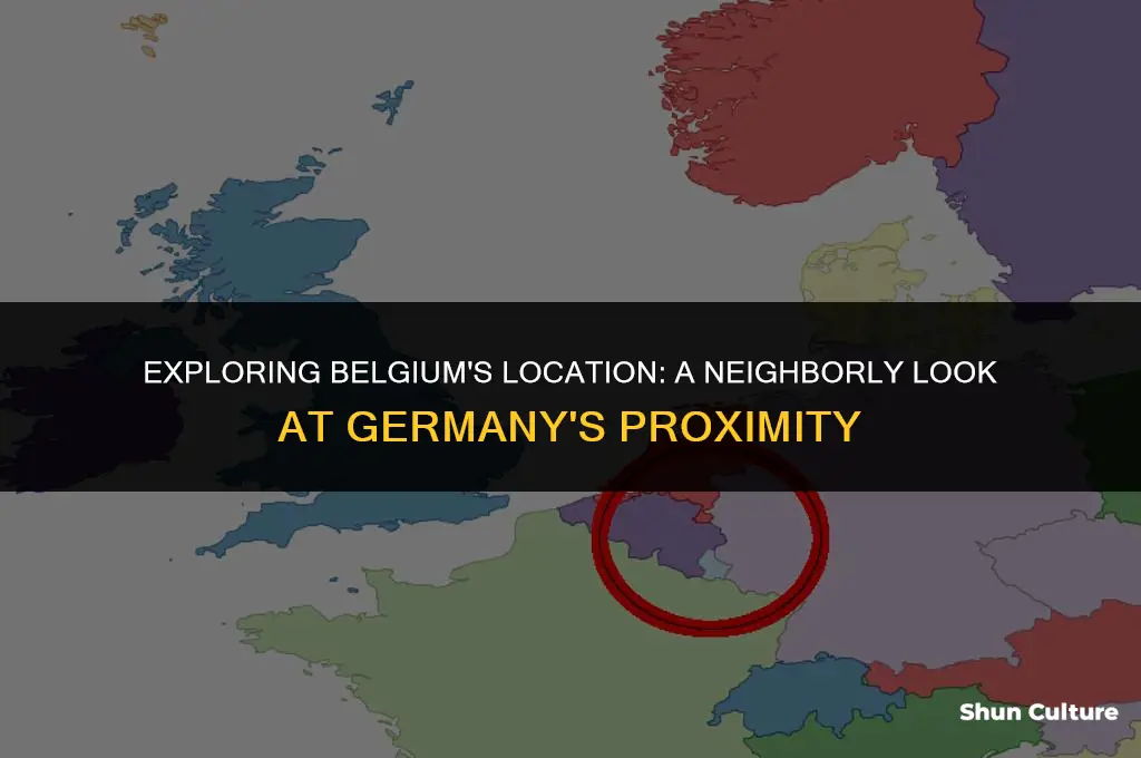 where is belgium in relation to germany