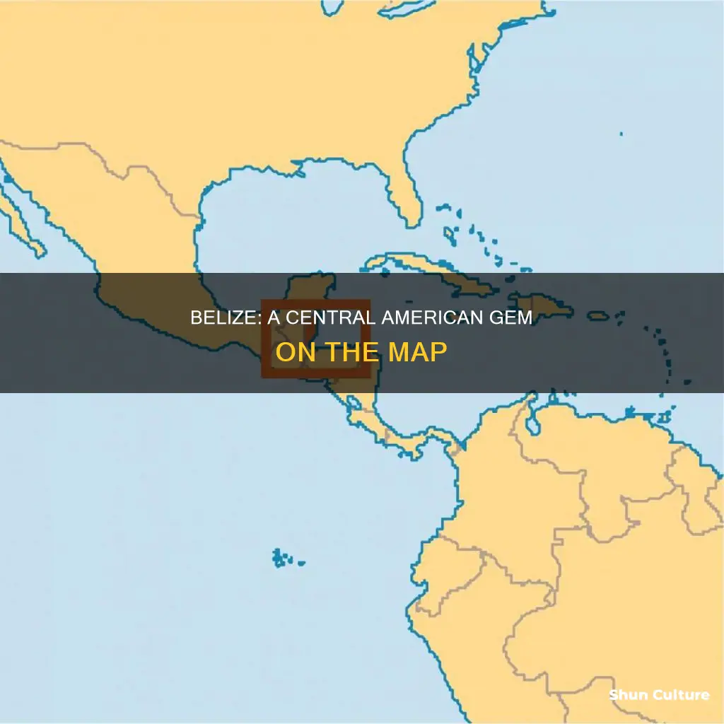 where is belize located on world map