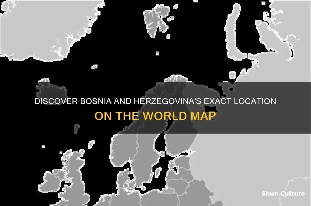 where is bosnia and herzegovina located on a world map