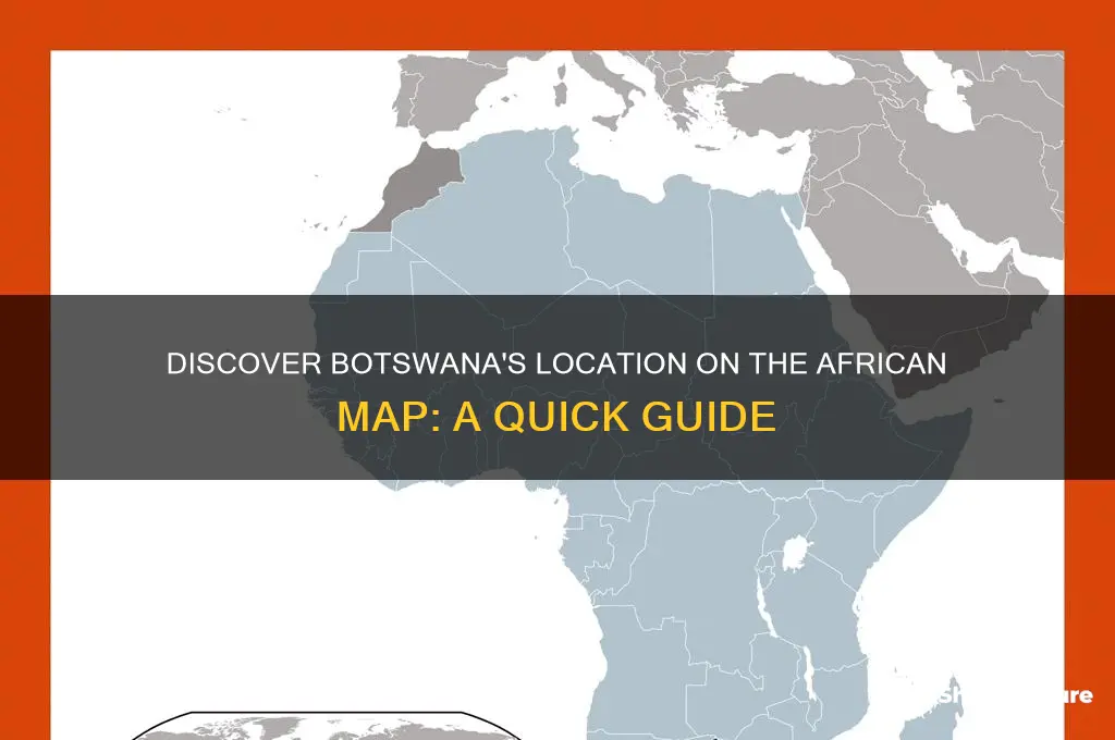 where is botswana in africa map