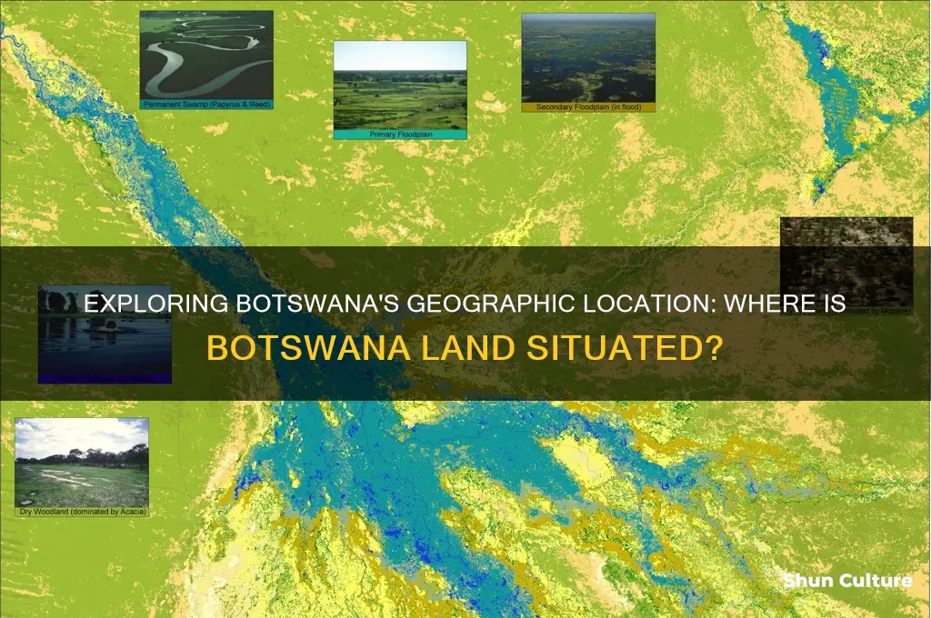 where is botswana land