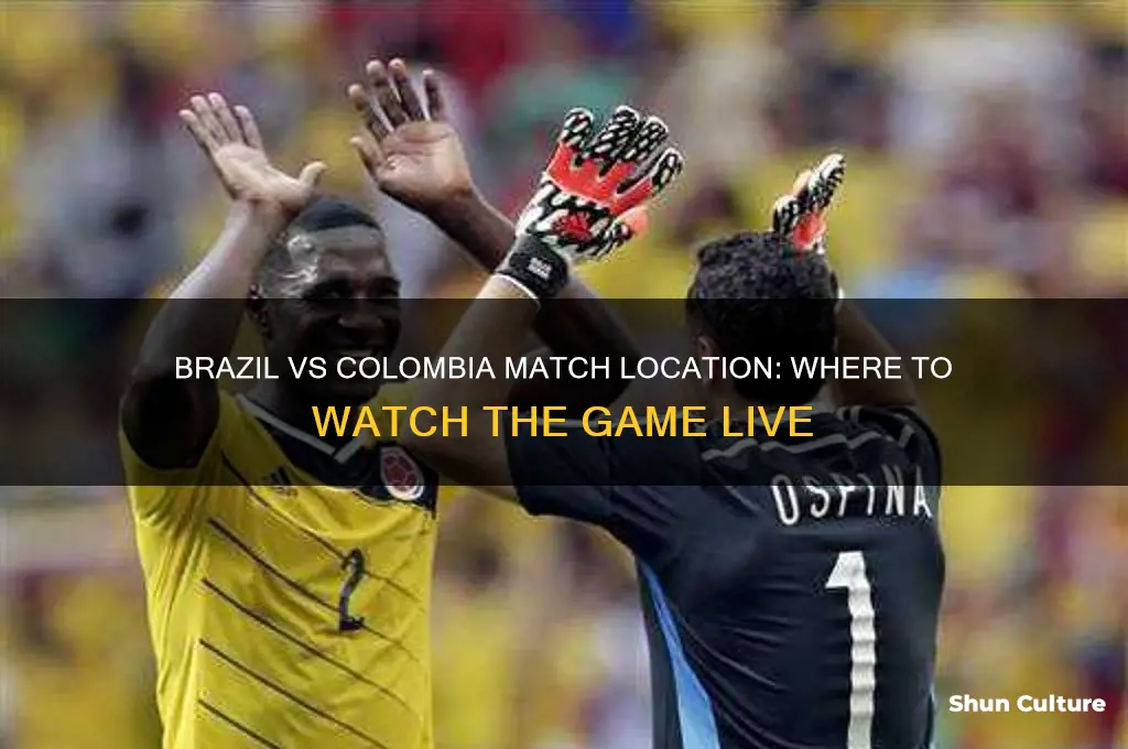 where is brazil vs colombia playing