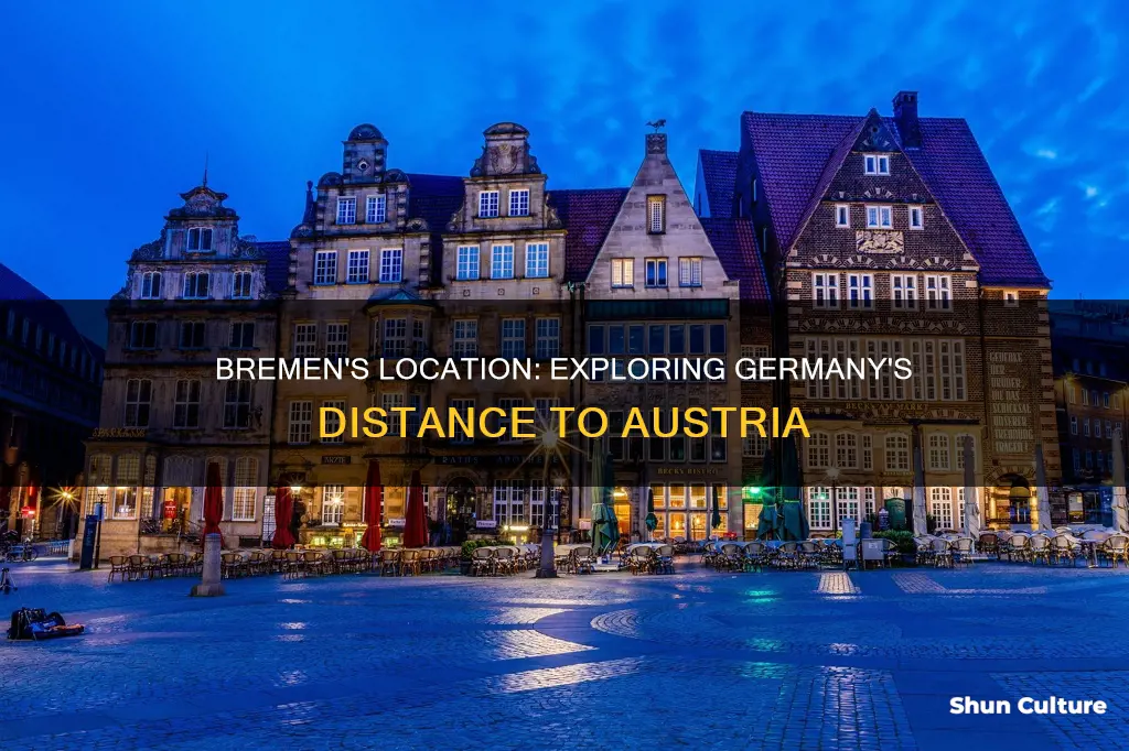 where is bremen germany in relation to austria