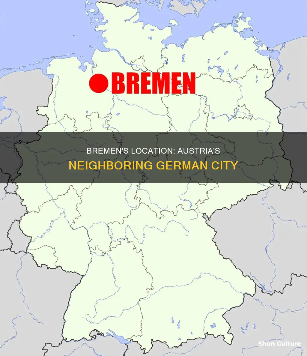 where is bremen germany in relation to austria