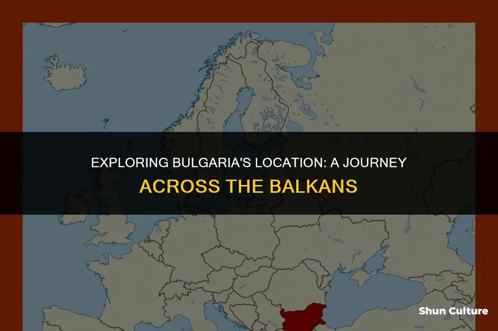where is bulgaria on a map