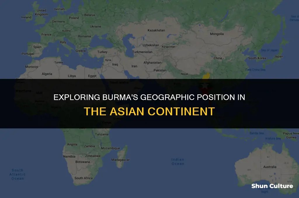 where is burma located in asia