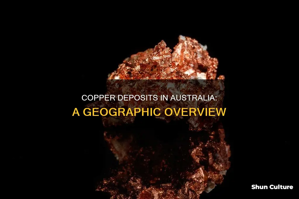where is copper found in australia map