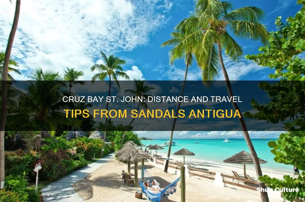where is cruz bay st john from sandals resort antigua