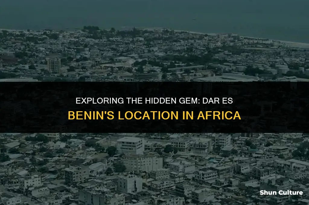 where is dar es benin located in africa