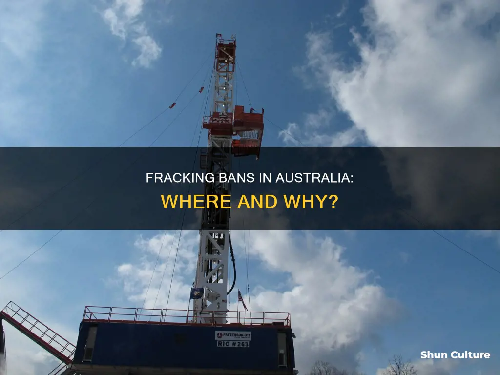 where is fracking banned in australia